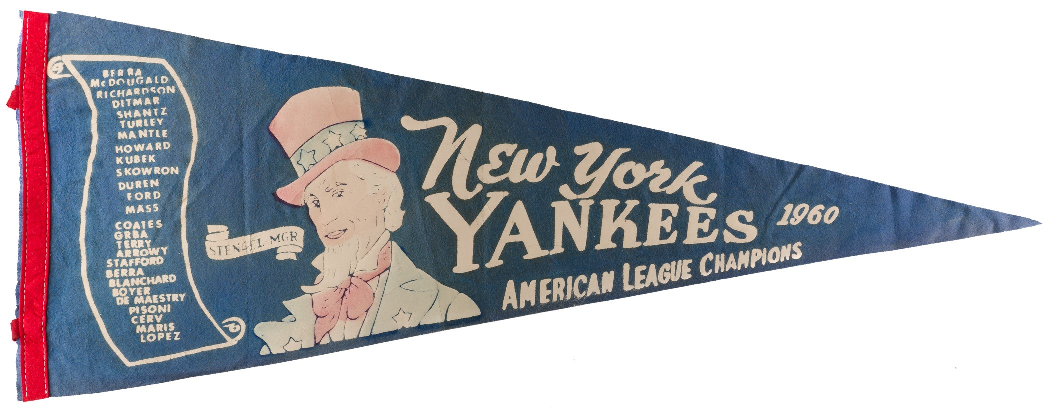 Vintage Yankees Pennant Yankees Memorabilia Baseball 