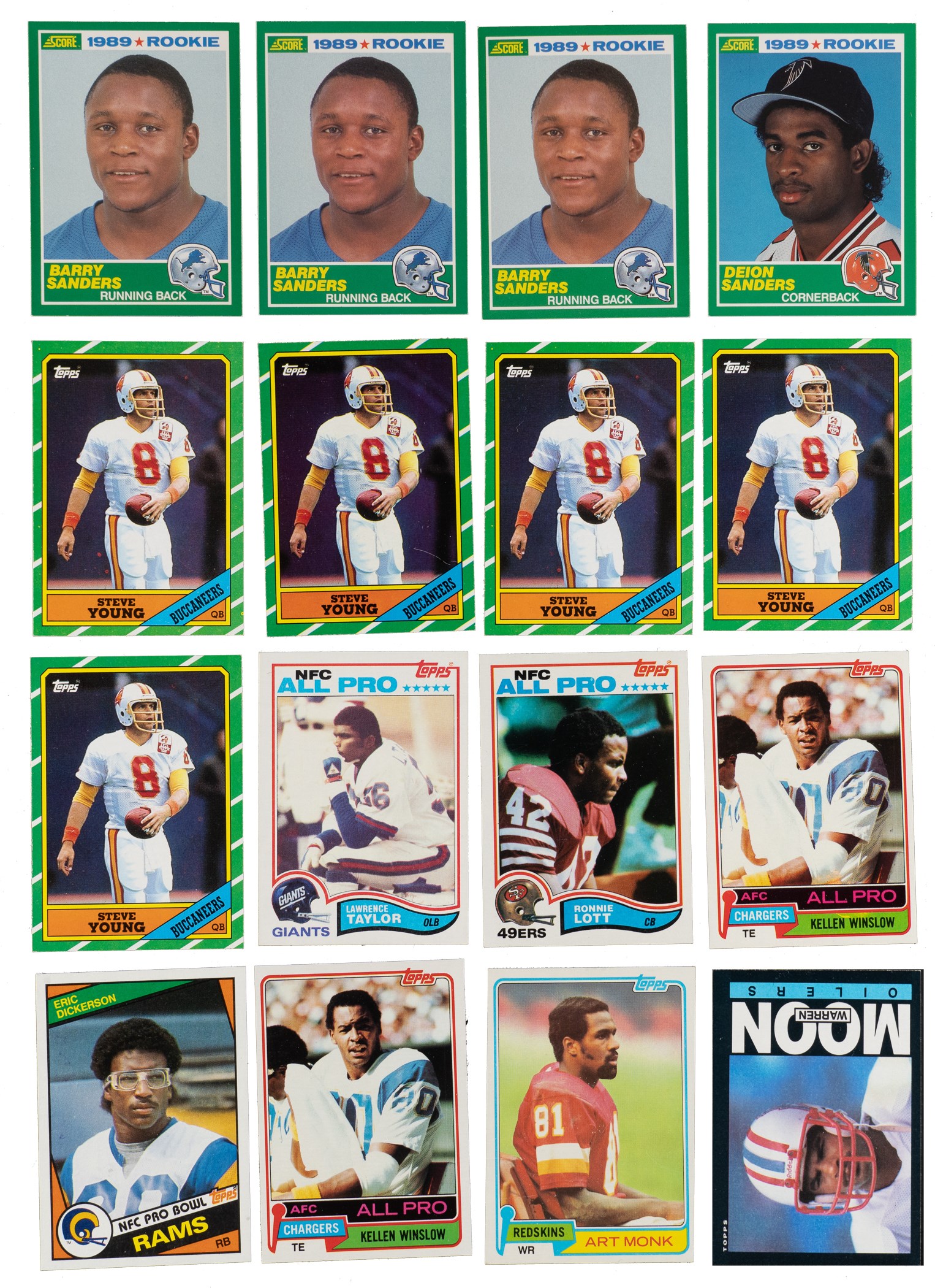 Sold at Auction: 1989 PRO SET BARRY SANDERS ROOKIE CARD