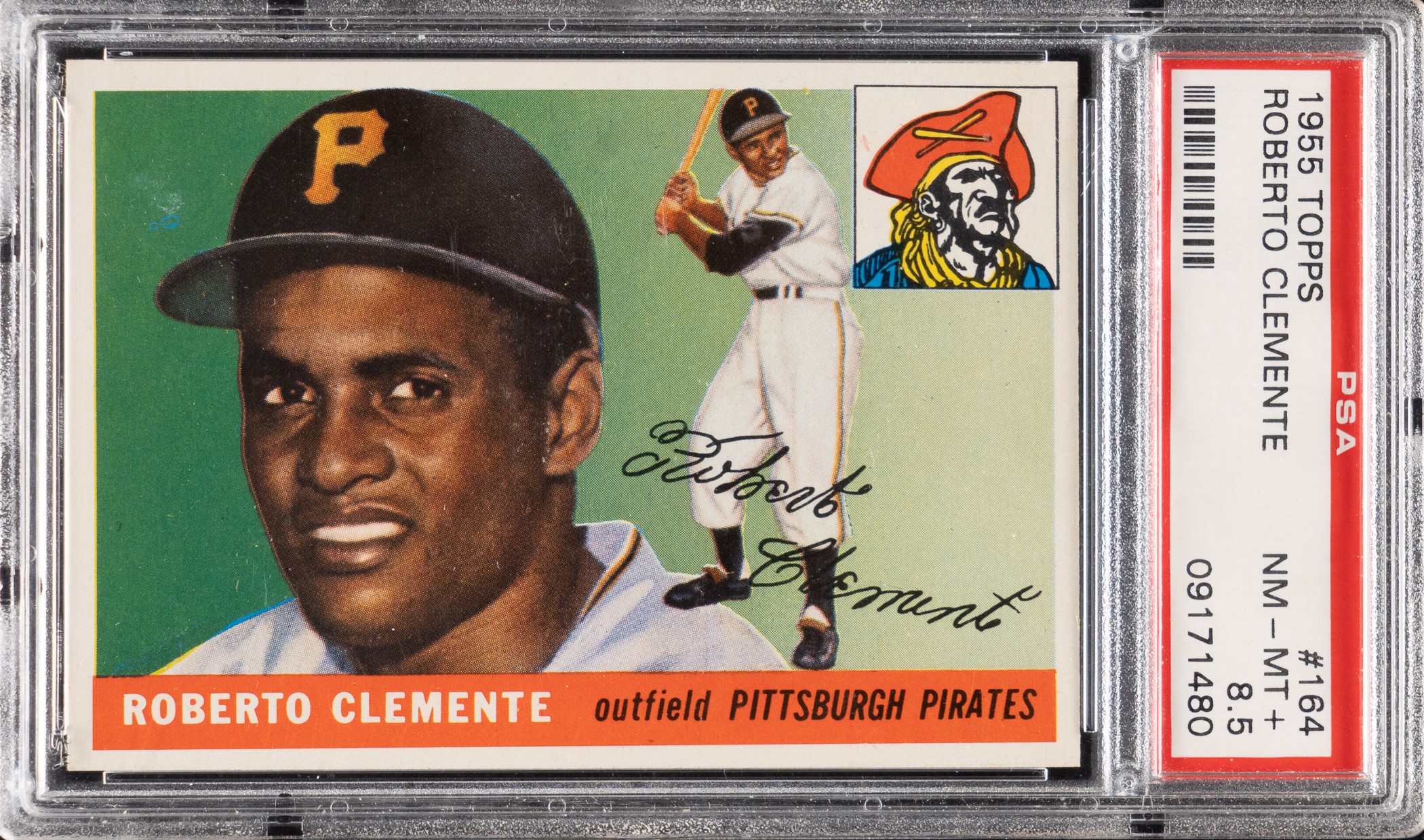 1955-topps-164-roberto-clemente-rookie-psa-nm-mt-85