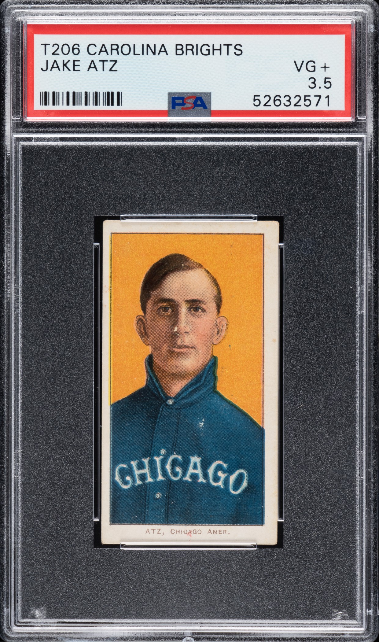 1909-1911-t206-white-border-jake-atz-psa-vg-35-carolina-brights-back