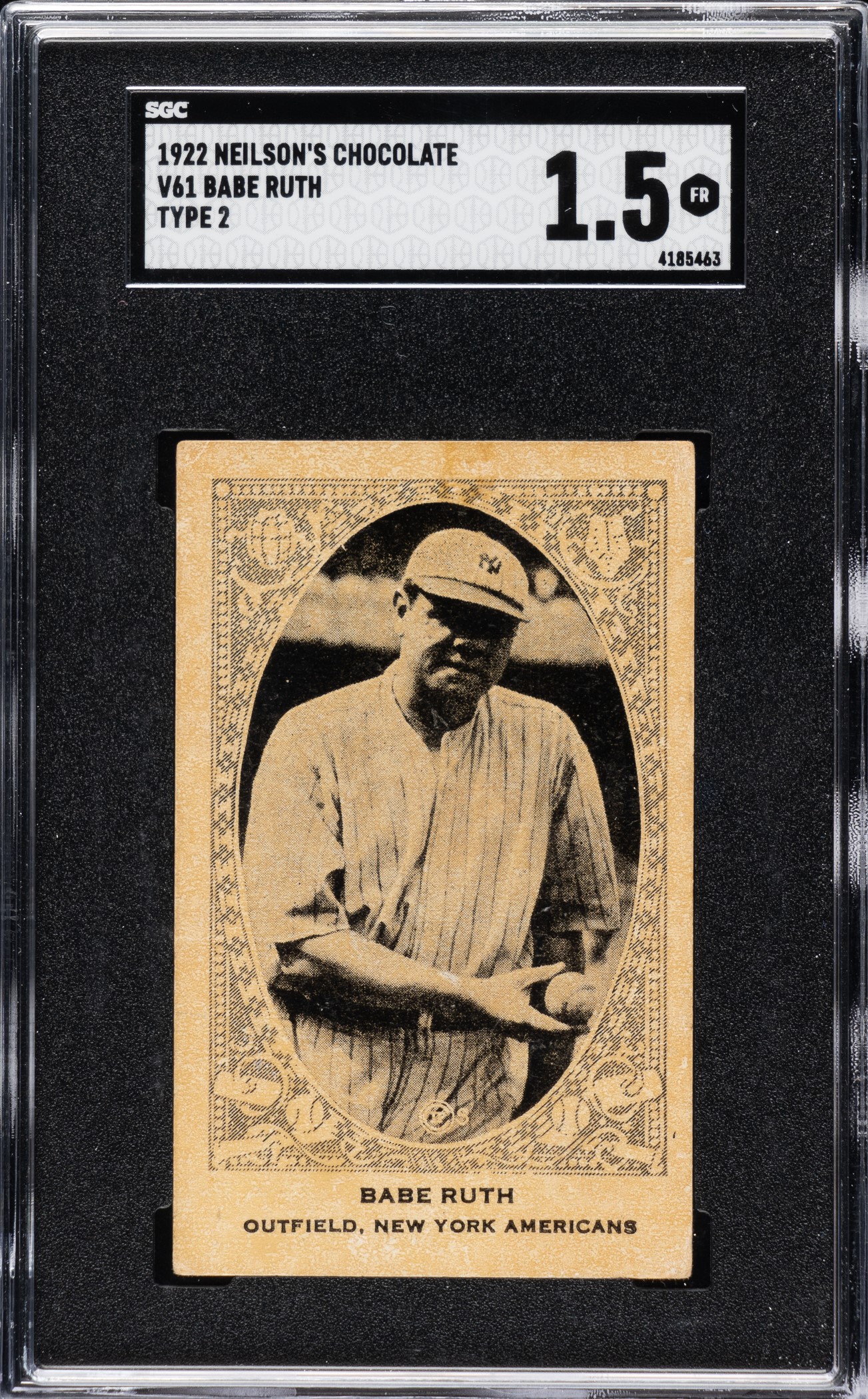 1922-v61-neilsons-chocolate-type-2-37-babe-ruth-sgc-fair-15