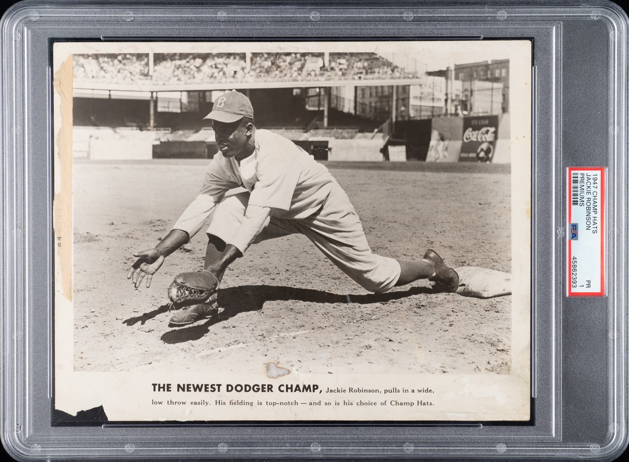 Jackie Robinson Vintage Baseball Photograph PSA Graded - 1947 Rookie  Season!!