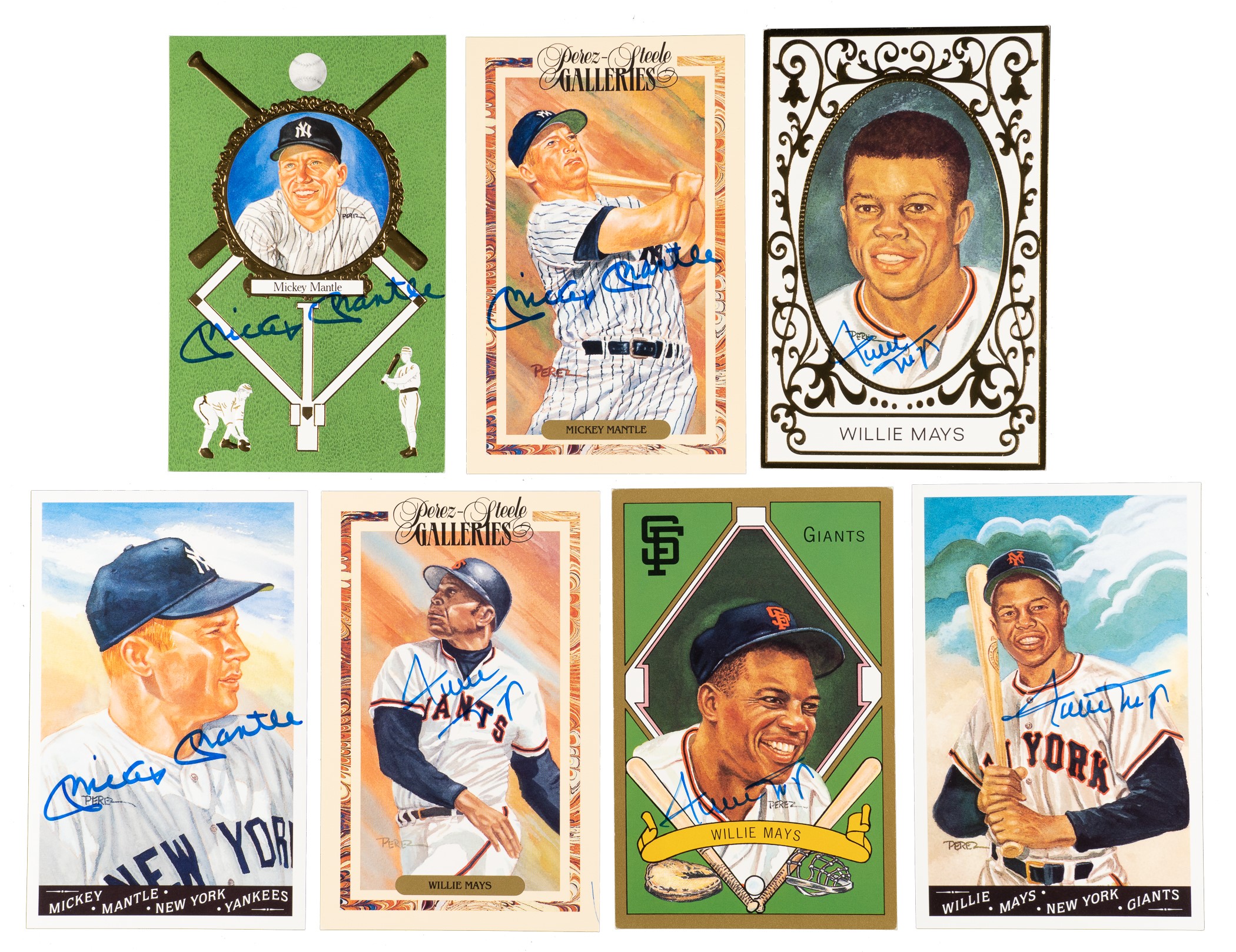 1990 PerezSteele "Masterworks" Complete Set with 45 Signed Cards