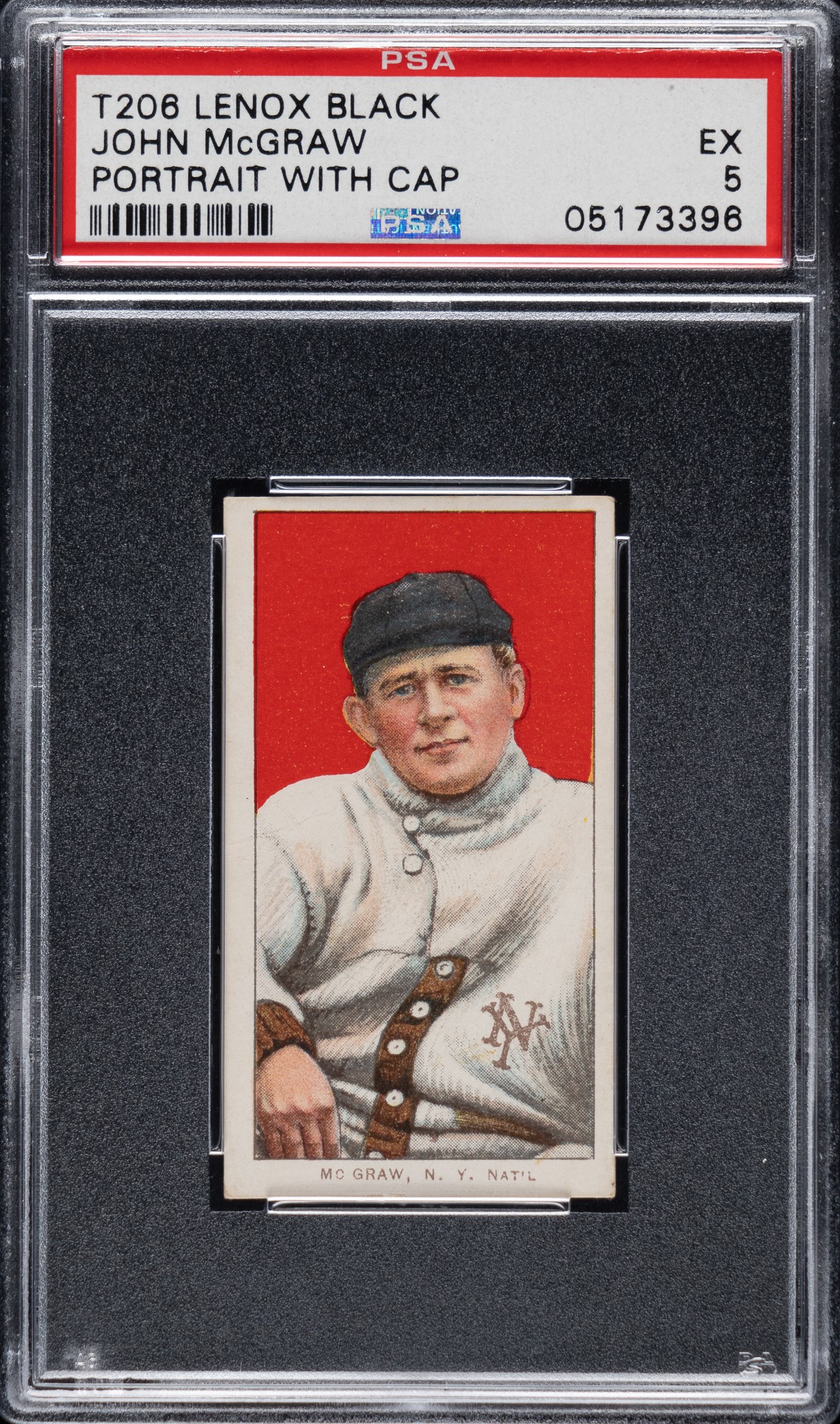 1909-1911-t206-white-border-john-mcgraw-portrait-with-cap-psa-ex-5-black-lenox-back