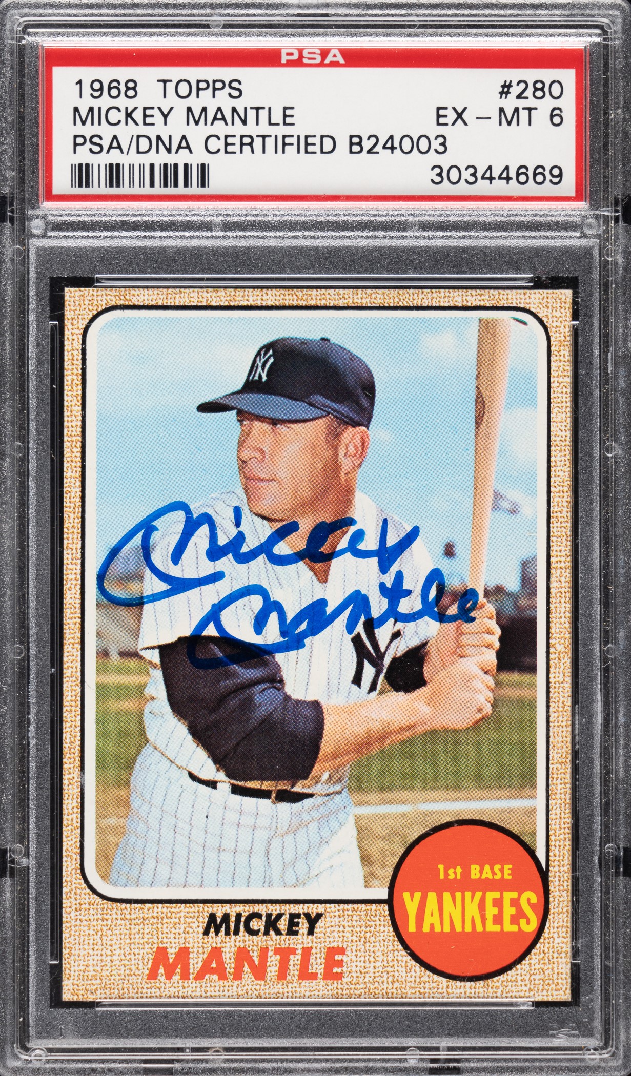 signed-1968-topps-280-mickey-mantle-psa-ex-mt-6