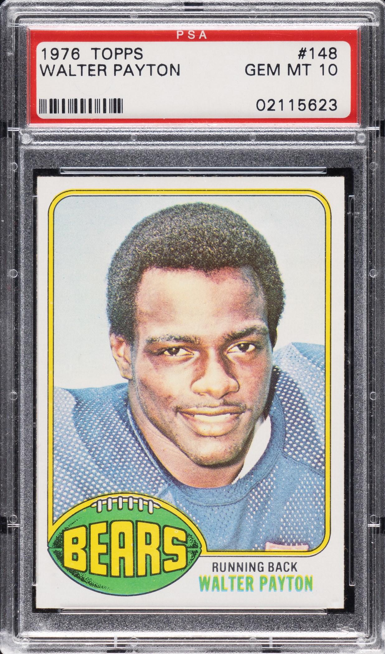 1976 Topps Football #148 Walter Payton Rookie PSA GEM MINT 10 