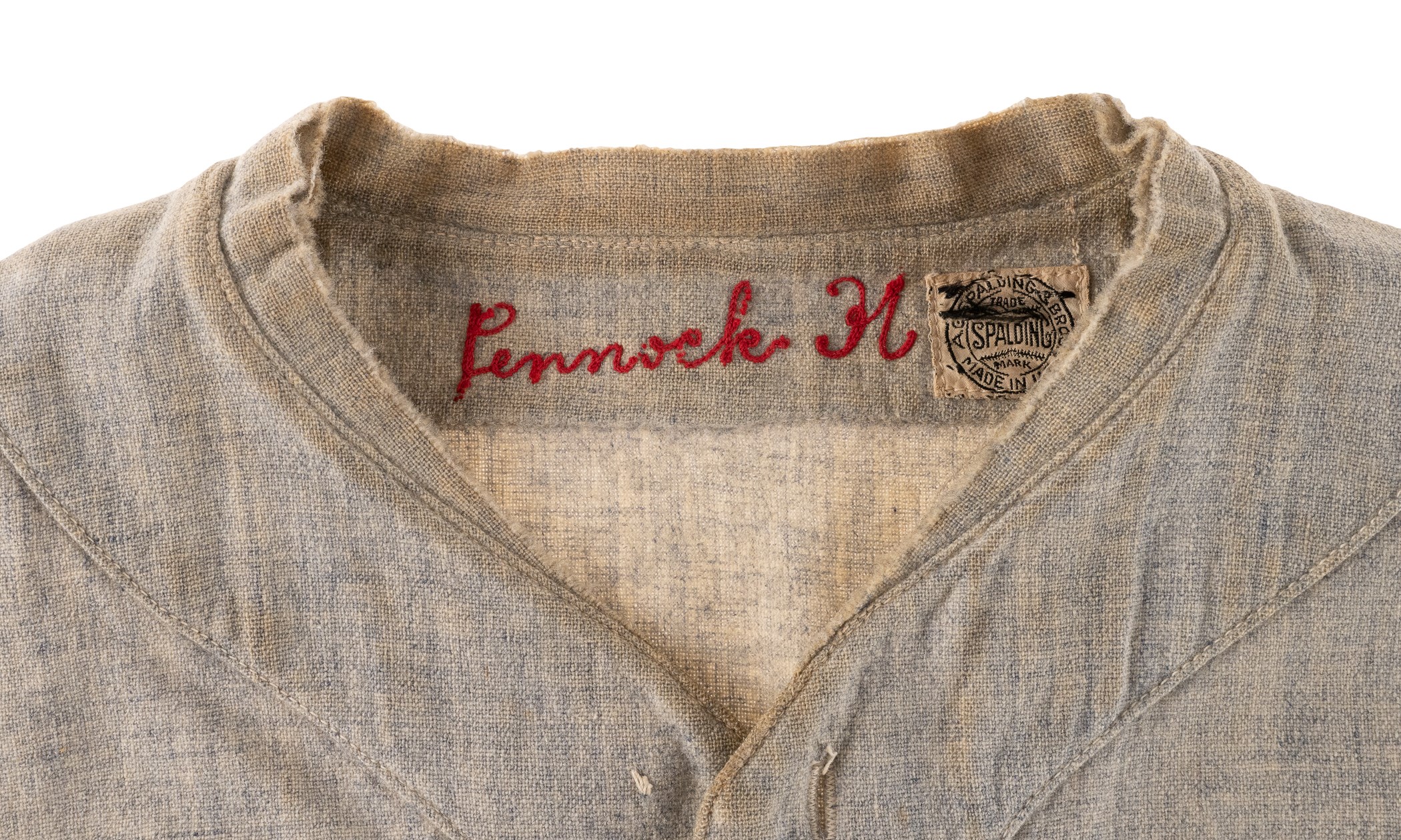 1932-1933 Herb Pennock New York Yankees Game-Used Road Uniform ...