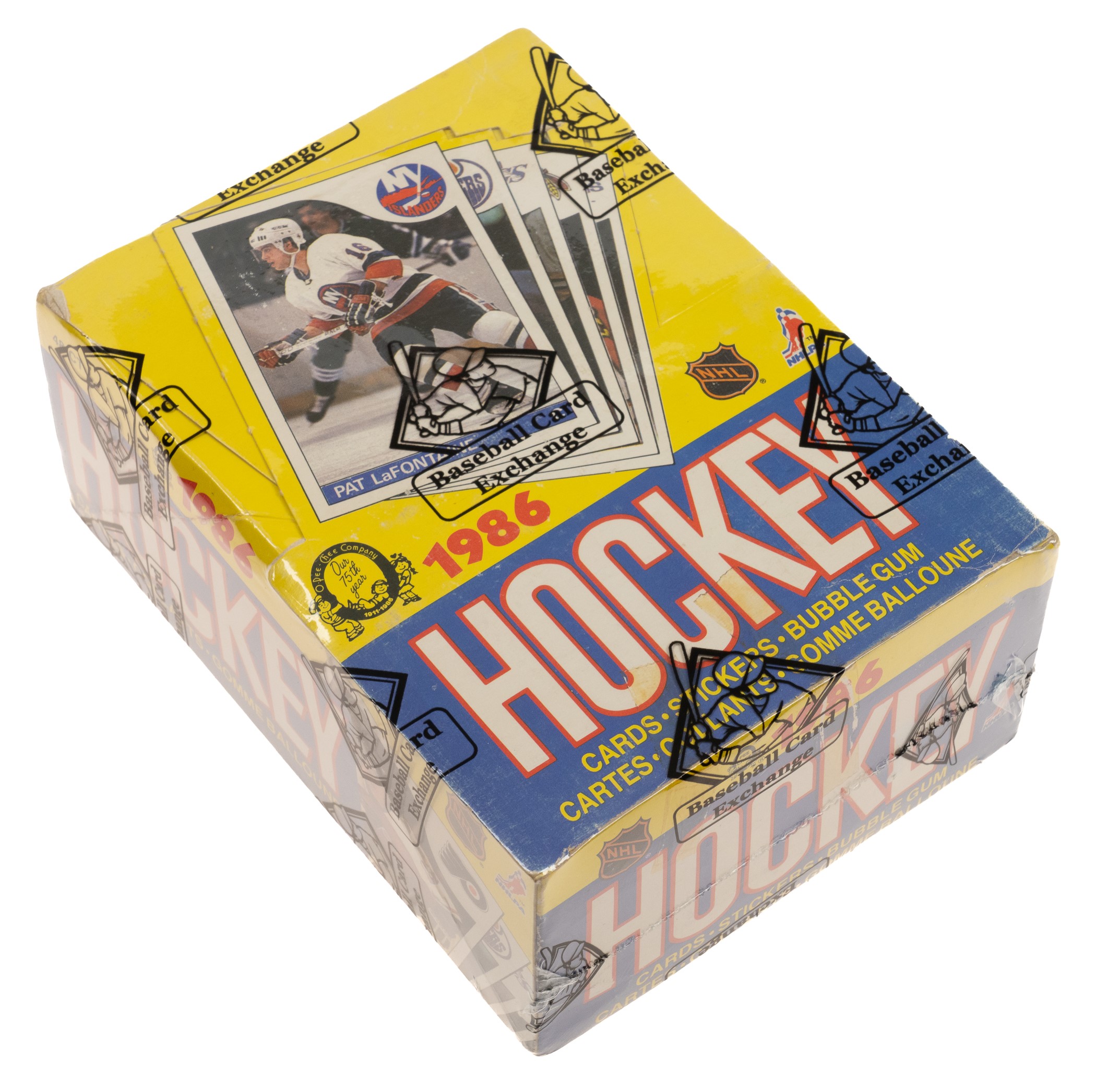 1985-1986-o-pee-chee-hockey-unopened-wax-box-48-packs-bbce-mario-lemieux-rookie-box-bottom