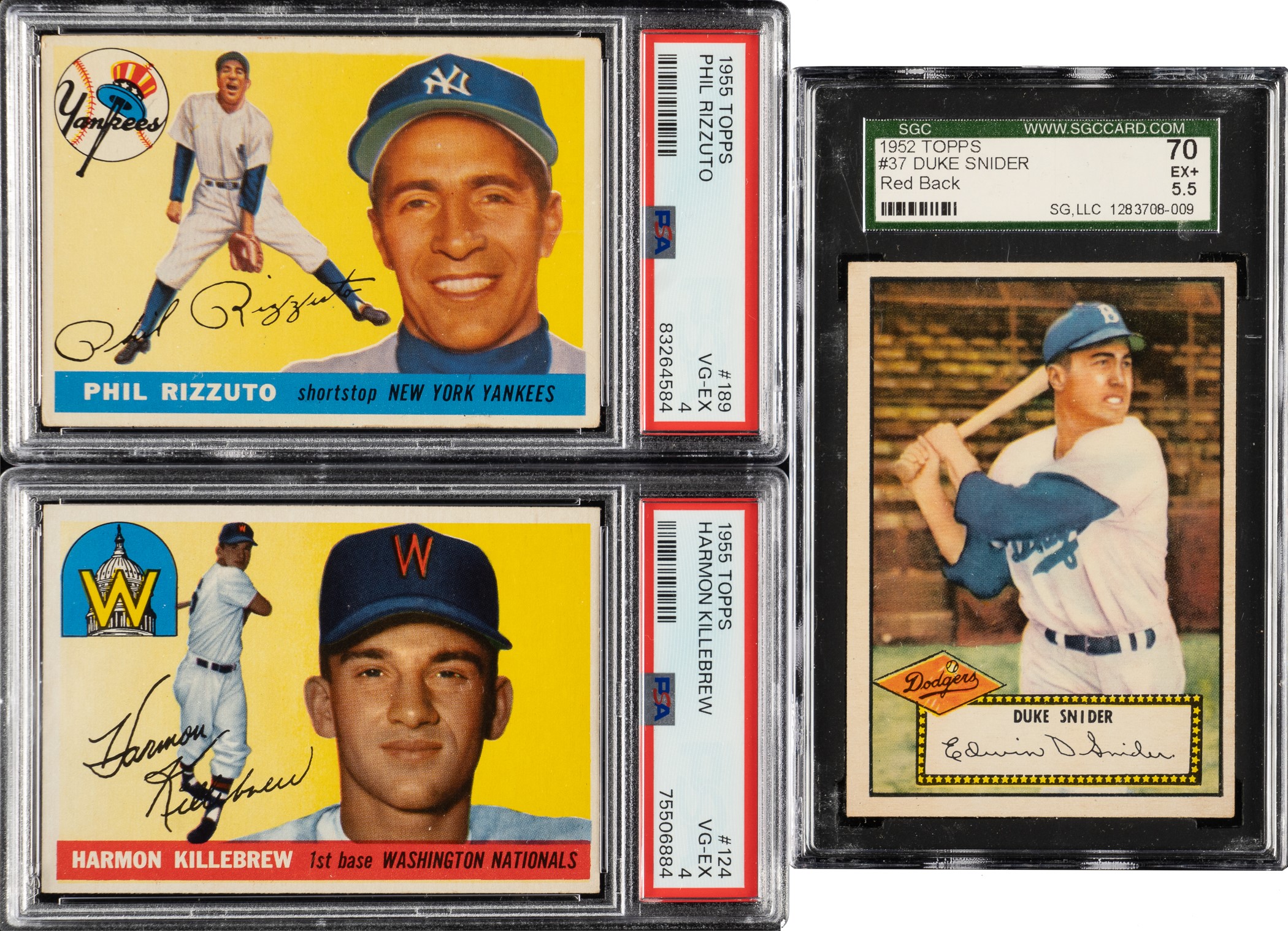 1952 to 1959 Topps Shoebox Collection (512) Including 47 PSA, SGC